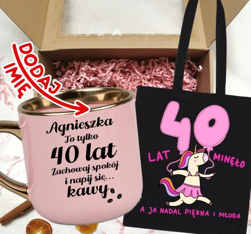 Kubek na 40 urodziny z imieniem.webp
