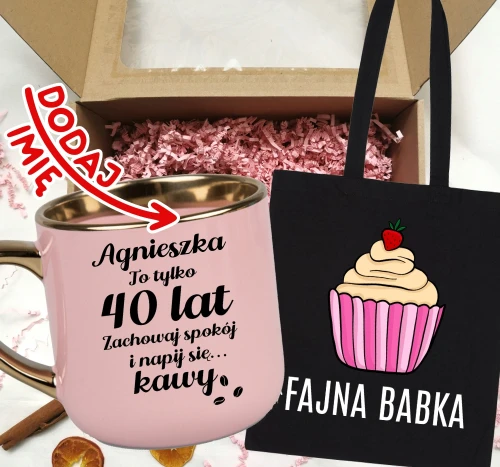 Kubek na 40 urodziny z imieniem.webp