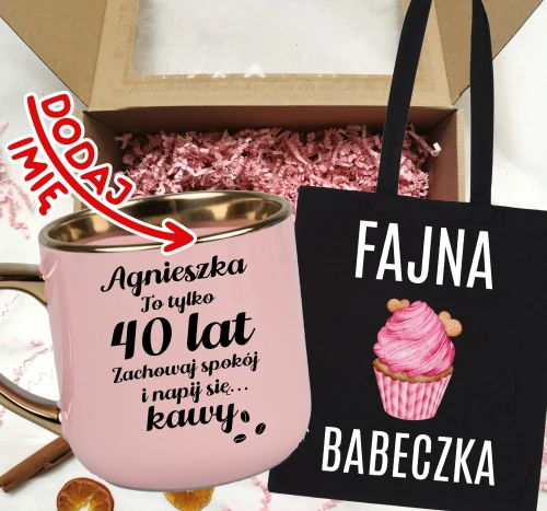 Kubek na 40 urodziny z imieniem.webp