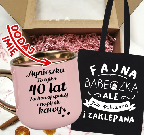 Kubek na 40 urodziny z imieniem.webp
