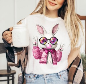 Koszulka z zajączkiem na Wielkanoc - wzór bunny45