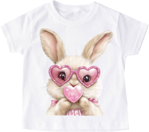 Koszulka z zajączkiem dla dziewczynki - wzór bunny40