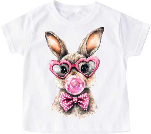 Koszulka z zajączkiem dla dziewczynki - wzór bunny43