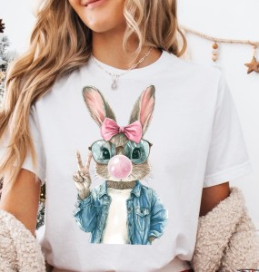 Koszulka z zajączkiem na Wielkanoc - wzór bunny58