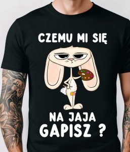 Koszulka na Wielkanoc ! Czemu mi się na jaja gapisz ? 