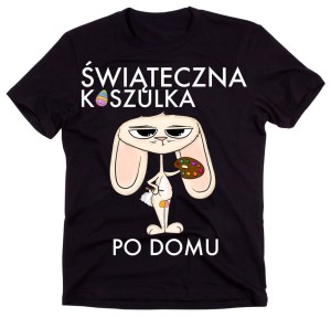Świąteczna koszulka po domu na Wielkanoc