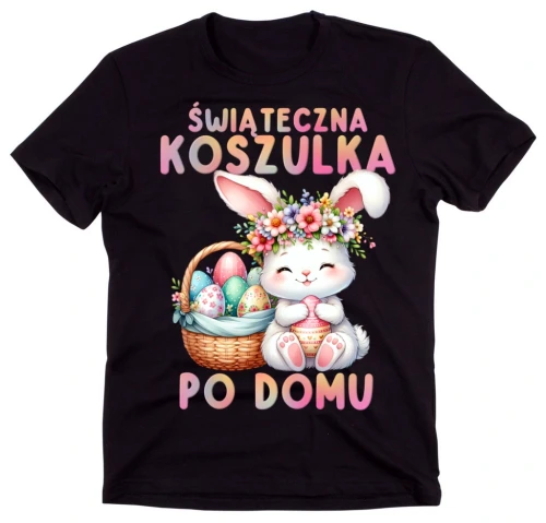 KOSZULKA WIELKANOCNA ŚWIĄTECZNA KOSZULKA Z KRÓLIKIEM.webp