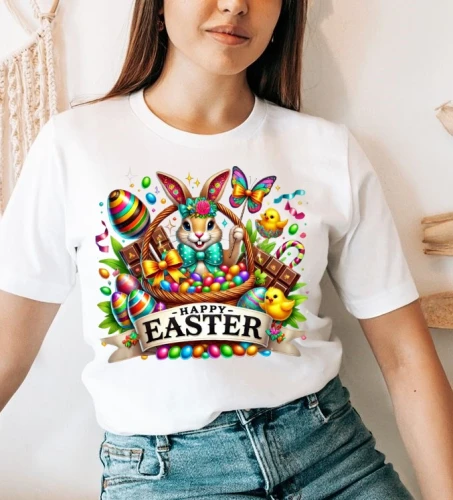KOSZULKA HAPPY EASTER Z KRÓLIKIEM B9.webp