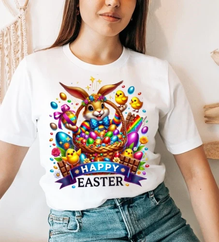 KOSZULKA HAPPY EASTER Z KRÓLIKIEM B.webp