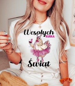 Damska koszulka na Wielkanoc - wesołcyh kurka świąt.JPG