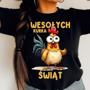Damska koszulka na święta - wesołych kurka świąt zzz.png
