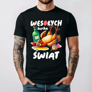 Śmieszna koszulka na Wielkanoc dla faceta - wesołcyh kurka świąt b.jpg