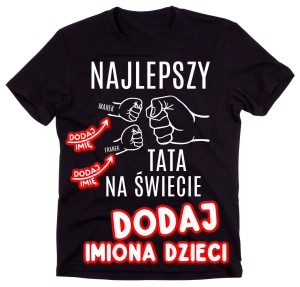 Koszulka dla taty z rączkami dzieci - NAJLEPSZY TATA NA ŚWIECIE.jpg