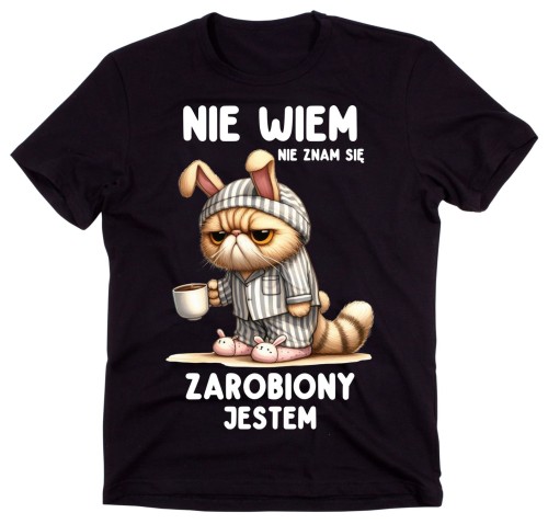 śmieszna koszulka męska nie wiem nie znam się zarobiony jestem.jpg
