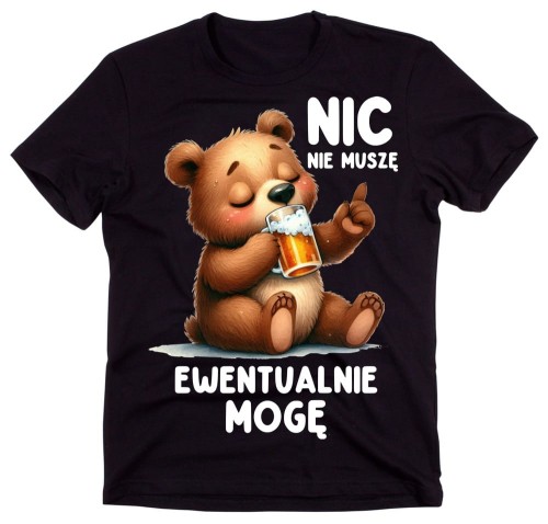 FAJNA CZARNA KOSZULKA Z NAPISEM NIC NIE MUSZĘ EWENTUALNIE MOGĘ.jpg