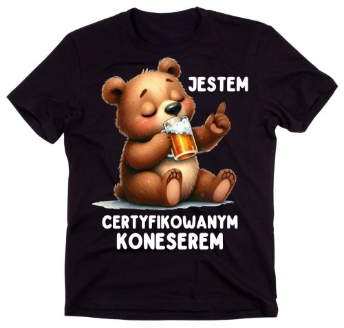 FAJNA CZARNA KOSZULKA Z PIWEM DLA PIWOSZA.jpg