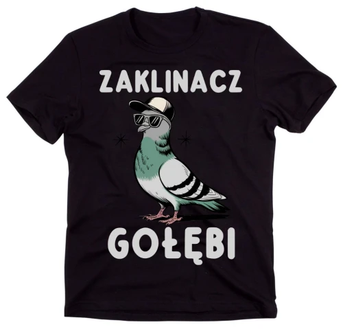 KOSZULKA MĘSKA ZAKLINACZ GOŁĘBI.webp