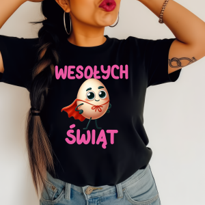 Koszulka na Wielkanoc - wesołych świąt z jajkiem 