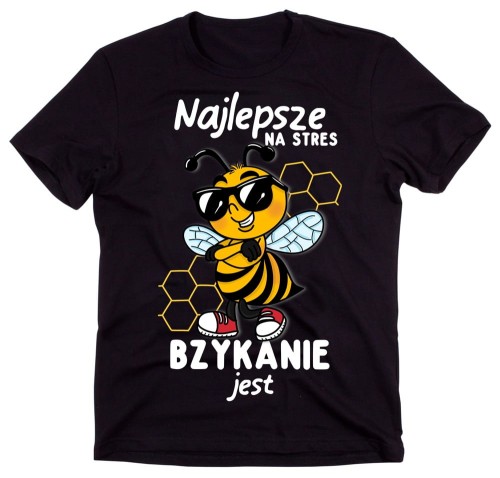 Śmieszna męska koszulka - najlepsze na stres bzykanie jest.jpg