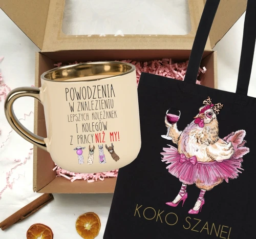Kubek na pożegnianie koleżanki odchodzącej z pracy.webp