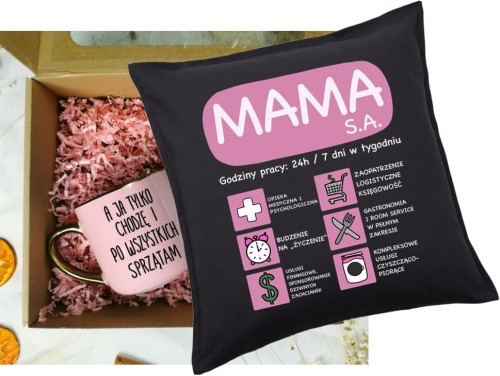 Zestaw prezentowy dla Mamy - poduszka oraz kubek na prezent dla Mamy !.jpg