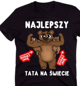 Koszulka dla Taty najlepszy tata na świecie z imionami dzieci.jpg