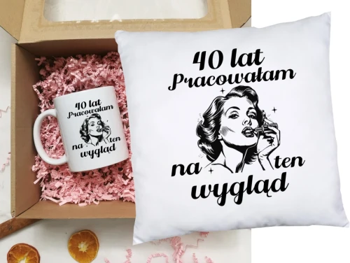 Zestaw na 40 urodziny - 40 lat pracowałam na ten wygląd.webp