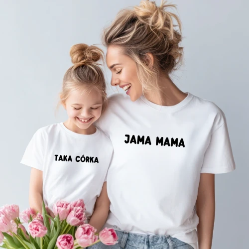 Koszulki dla mamy i córki - jaka mama taka córka.webp