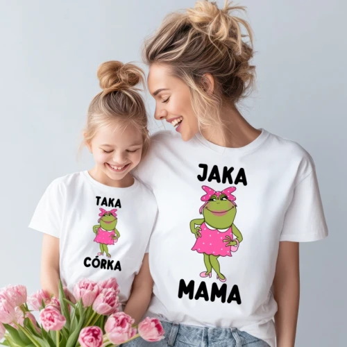 Koszulki dla mamy i córki - jaka mama taka córka.webp