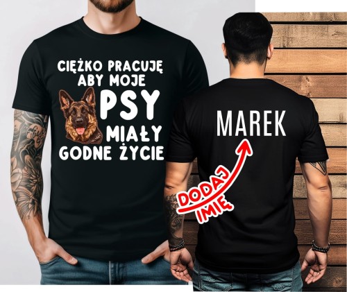 Koszulka z owczarkiem , koszulka dla hodowcy psów.jpg