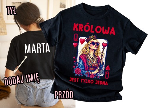 Damska ksozulka KRÓLOWA JEST TYLKO JEDNA dla blondynki.jpg