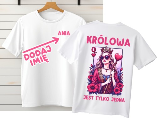Koszulka na prezent dla koleżanki - królowa jest tylko jedna.jpg