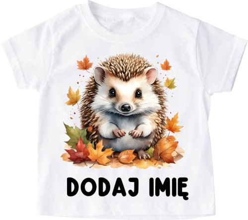 koszulka z imieniem dla dziecka, koszulka jeżem oraz imieniem dla dziecka.jpg