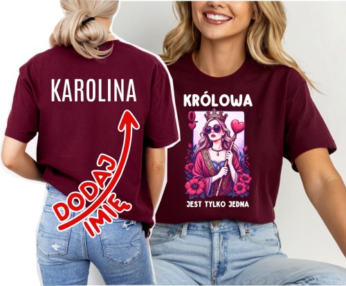 Damska Koszulka na prezent - KRÓLOWA JEST TYLKO JEDNA ZZ.jpg