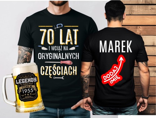 Koszulka na 70 urodziny -  70 LAT I WCIĄŻ NA ORYGINALNYCH CZĘŚCIACH.jpg