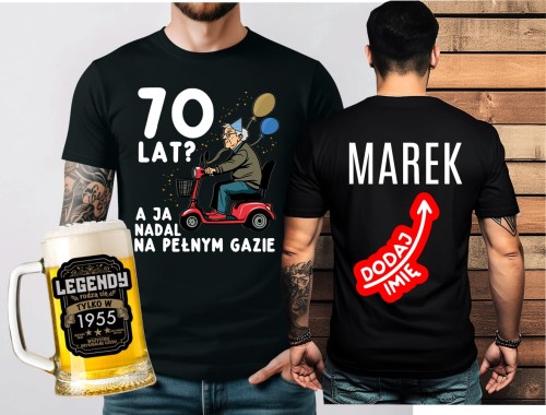 Koszulka na 70 urodziny -  70 LAT.jpg