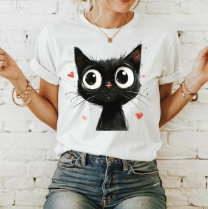 Koszulka z kotem  - wzór koteczek22