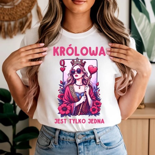 Fajna damska koszulka - KRÓLOWA JEST TYLKO JEDNA ZZ n.jpg