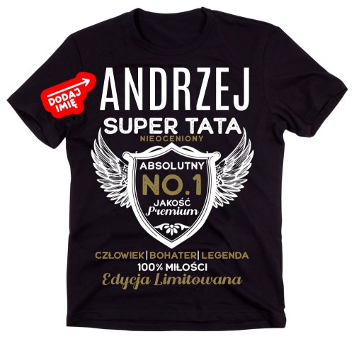 Personalizowana koszulka dla Taty z imieniem