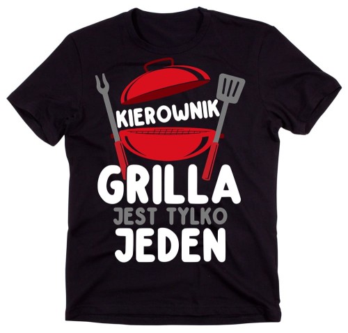 Koszulka na prezent - KIEROWNIK GRILLA JEST TYLKO JEDEN.jpg