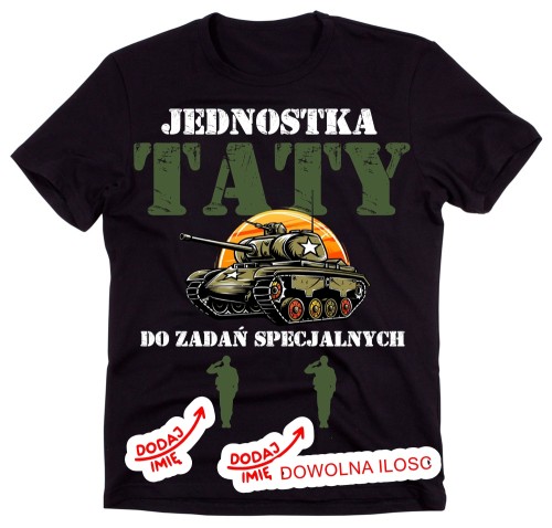 Fajna koszulka dla Taty na Dzień Ojca - Z imionami dzieci