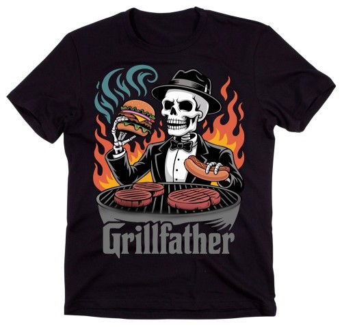 Koszulka dla Taty lubiącego grille - GRILL FATHER