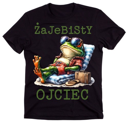 Fajna koszulka dla Taty na prezent - ŻAJEBISTY OJCIEC - WZÓR NUMER 33)