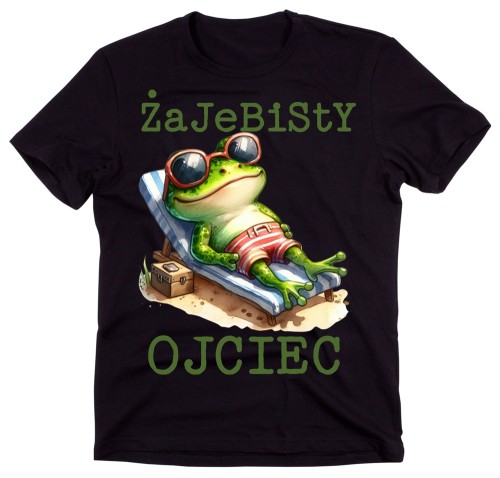 Fajna koszulka dla Taty na prezent - ŻAJEBISTY OJCIEC - WZÓR NUMER 35