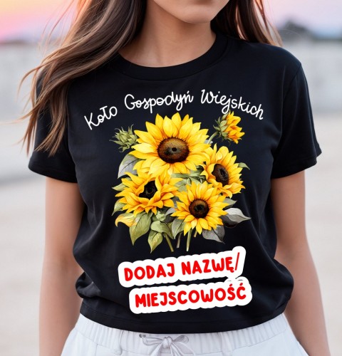 Koszulki dla koła gospodyń wiejskich ze słonecznikami.jpg