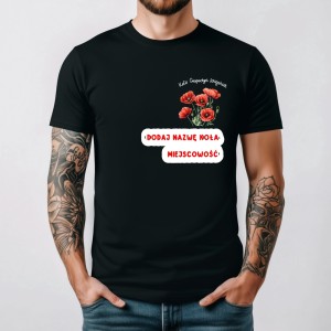 Męska koszulka dla koła gospodyń wiejskich z makami.jpg