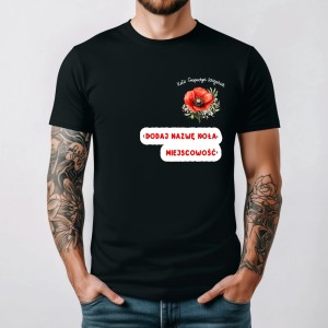 Męska koszulka dla koła gospodyń wiejskich z makami.jpg