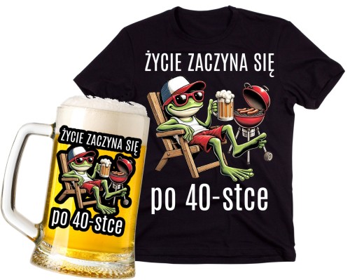 Zestaw na 40 urodizny - koszulka oraz kufel na prezent.jpg