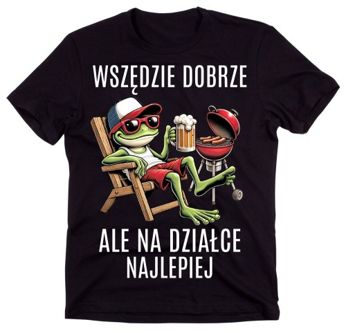 Fajna męska koszulka - wsżędzie dobrze ale na działce najlepiej.jpg