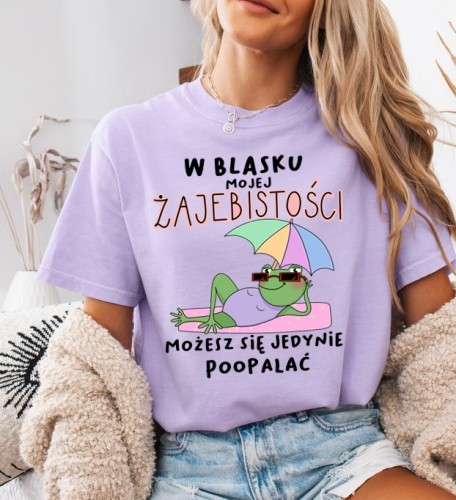 Fajna damska koszulka z nadrukiem - w blasku mojje zajebistości.jpg